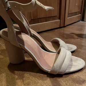 Madewell High heeled dress sandal.